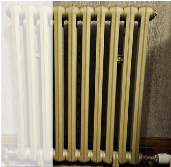 Radiator showing a saving of 35%