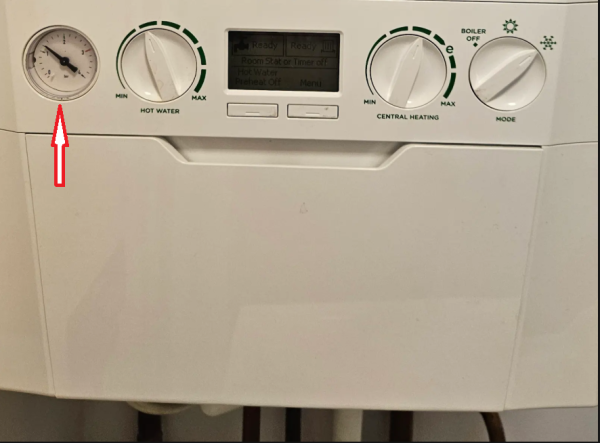 Boiler pressure gauge